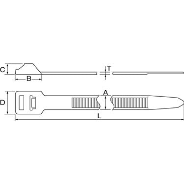 131-75619 HellermannTyton - RT250M-PA66-NA