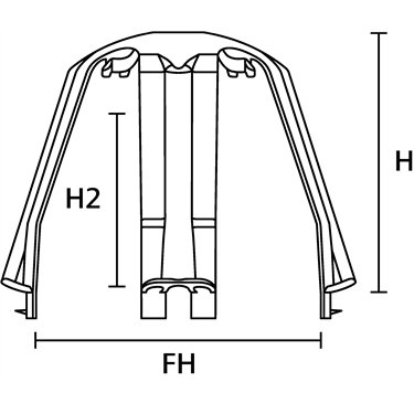 148-00076 HellermannTyton - SpotClip-I-PA66GF15-BK