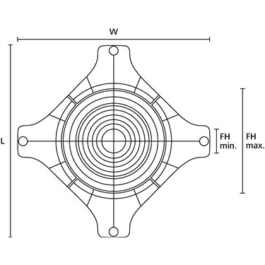 148-00117 HellermannTyton - SpotClip-Plate 600-PA66HS-BK