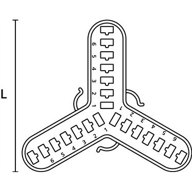 148-00120 HellermannTyton - SpotClip-Kit 240-PA66HS-BK