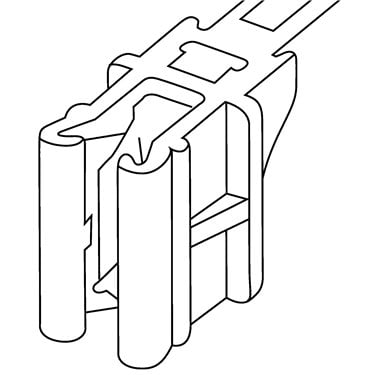 148-00200 HellermannTyton - T50SOSEC12E-PA66HS-BK