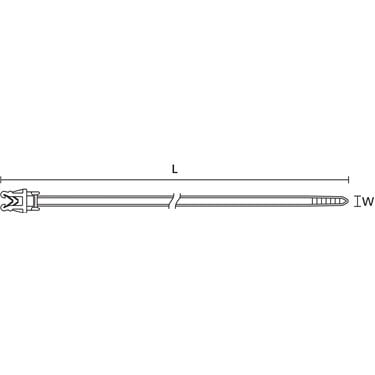 148-00200 HellermannTyton - T50SOSEC12E-PA66HS-BK