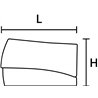 148-90058 HellermannTyton - HECL-2/1-Blister-PA66-WH