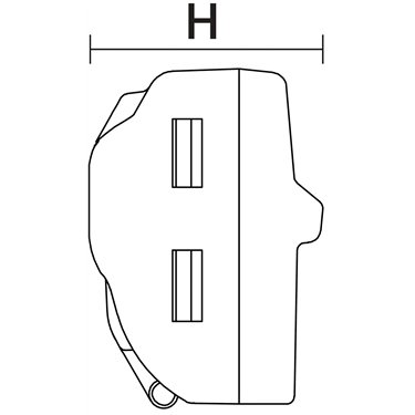 148-90062 HellermannTyton - HCRN-2-Blister-PC-CL