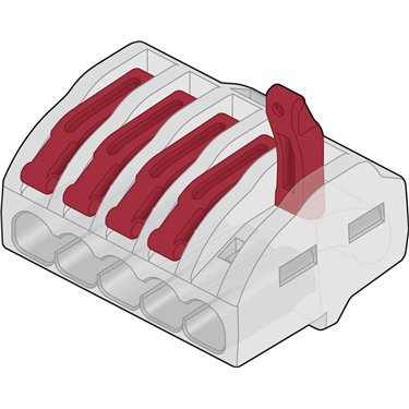 148-90064 HellermannTyton - HCRN-5-Blister-PC-CL