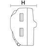 148-90064 HellermannTyton - HCRN-5-Blister-PC-CL