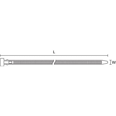 150-37595 HellermannTyton - BHT375-PA66HS-BK