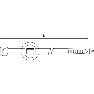 150-37691 HellermannTyton - T50RSFT6.5D18-PA66HS/PA66HIRHS-BK