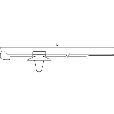 150-37791 HellermannTyton - T50ROSSFT6.5-16-3-PA66HS/PA66HIRHS-BK