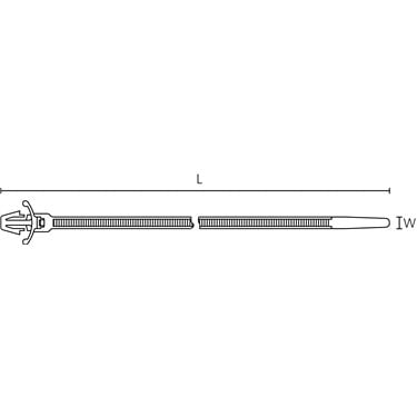150-48396 HellermannTyton - T80RFT6X12-PA66-BK