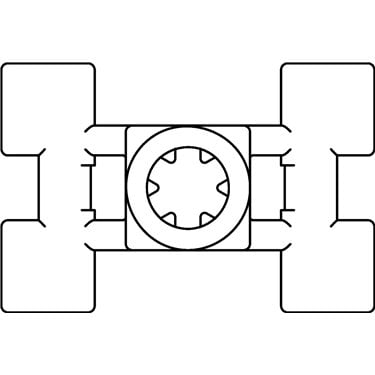 150-56199 HellermannTyton - T50ROSDSBS5-PA66HS/PA66HIRHS-BK