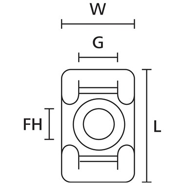 151-00950 HellermannTyton - MCKR6G5-PA66MP+-BU