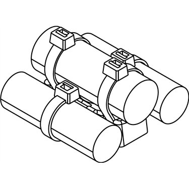 151-01040 HellermannTyton - S3CBM8-PA6GF30-BK