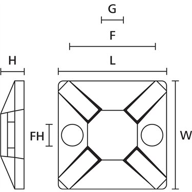 151-01169 HellermannTyton - MCMB3-PA66MP-BU