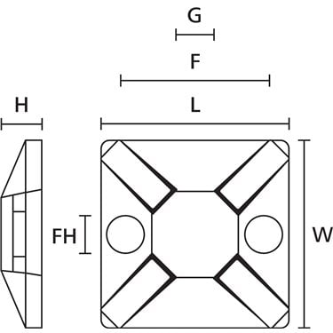151-01170 HellermannTyton - MCMB4-PA66MP-BU