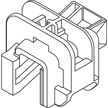 151-01186 HellermannTyton - Beam Clamp B with foam-PA6GF30-BK