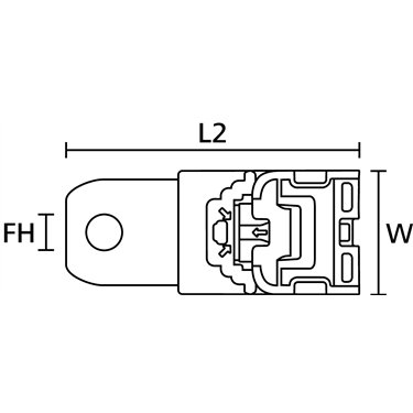151-01521 HellermannTyton - RCD90LM8-PA66HIRHSUV/ST/ZN-BK