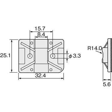 151-11810 HellermannTyton - TY8G1S-PA66W-BK