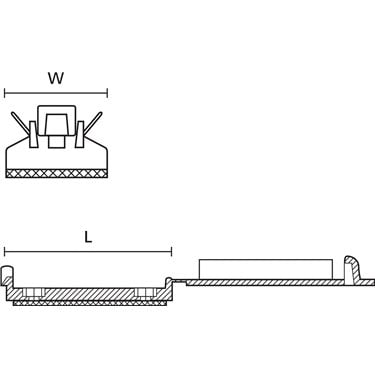 151-15500 HellermannTyton - FKH50A-PA66HIR-BK