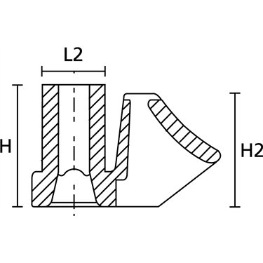 151-26250 HellermannTyton - SBH2-PA66-BK