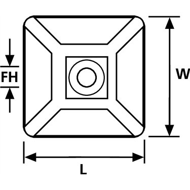151-28449 HellermannTyton - MB4CAS-PA66-NA