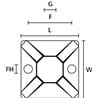 151-28479 HellermannTyton - MB4-PA66-WH