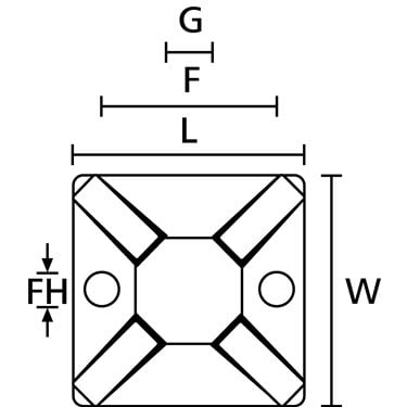 151-28529 HellermannTyton - MB5A-PA66-WH