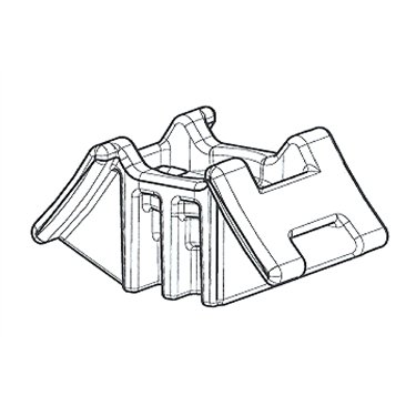 151-29400 HellermannTyton - S2CM25-PA66HIRHS-GY