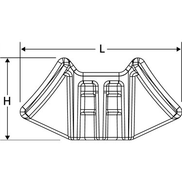 151-29400 HellermannTyton - S2CM25-PA66HIRHS-GY