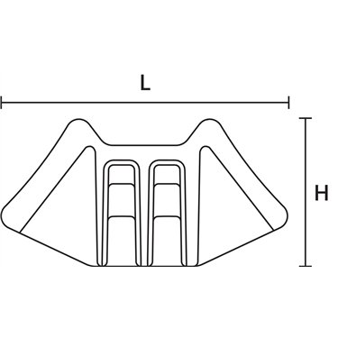 151-29400 HellermannTyton - S2CM25-PA66HIRHS-GY