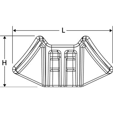 151-29403 HellermannTyton - S2HM25-PA66HIRHSUV-BK