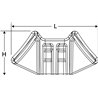 151-29403 HellermannTyton - S2HM25-PA66HIRHSUV-BK