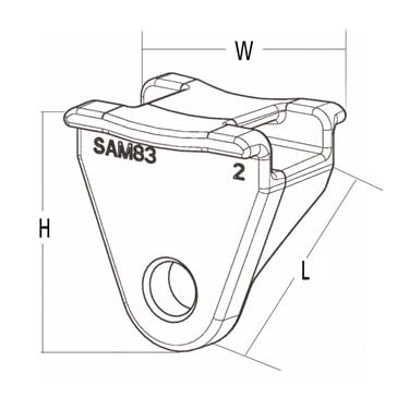 151-29600 HellermannTyton - SAM83-PA66HIRHS-GY