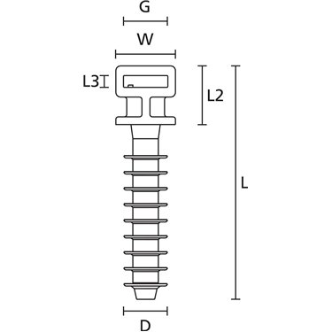 151-80700 HellermannTyton - LOK05-PA6HIR-BK