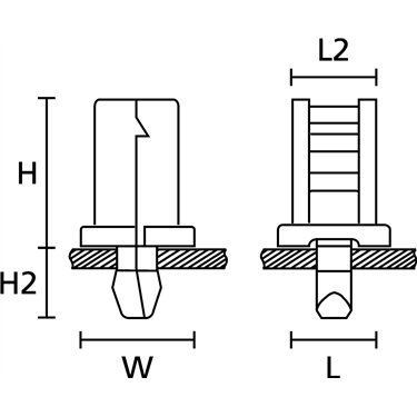 152-51059 HellermannTyton - TY5K1-PA66HS-NA