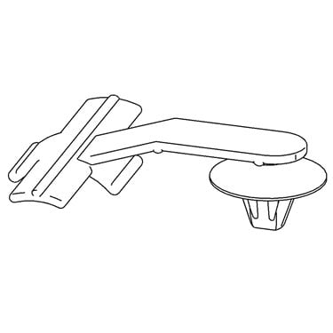 155-01600 HellermannTyton - STAND-OFF-CLIP-2-PA66HIRHS-BK