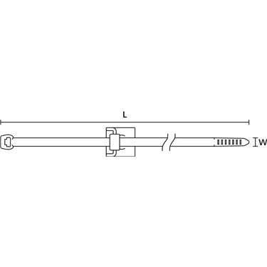 156-00006 HellermannTyton - T50ROSEC23-PA66HS/PA66HIRHS-BK