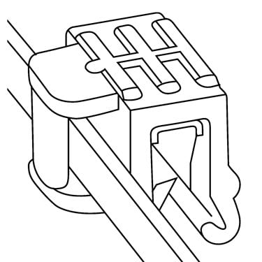 156-00011 HellermannTyton - T50ROSEC22-PA66HS/PA66HIRHS-BK