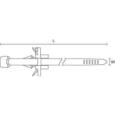 156-00133 HellermannTyton - T50SOSDSFT6.5-PA66HS/PA66HIRHS-BK