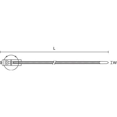 156-00136 HellermannTyton - T50SVCOC19-24.5-PA66HS/PA66HIRHS-BK