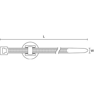 156-00235 HellermannTyton - T50RFT8GSD-PA46-GY