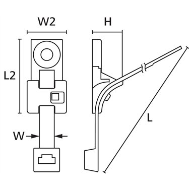 156-00406 HellermannTyton - T120RHDM6-PA66HIRHS-BK