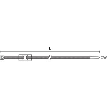 156-00446 HellermannTyton - T50RFT62x122HR-PA46-GY