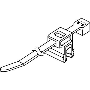 156-00570 HellermannTyton - T50ROSEC4A-PA66W-BK
