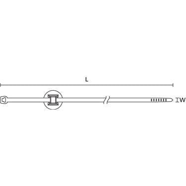 156-01090 HellermannTyton - PT2AP1SFT6.5-PEEK-BGE