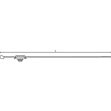 156-01577 HellermannTyton - One Click FERRO-T50ROSSFT725-PA66HS/PA66W-BK