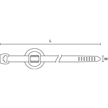 156-01697 HellermannTyton - T50RSFT6.5-PA66HS-BK