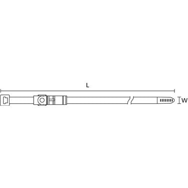 156-05330 HellermannTyton - T50RIAHC2TICR-PA66HIRHS-BK