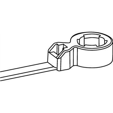 157-00040 HellermannTyton - T50SOSSBD-M10-PA66HSUV-BK