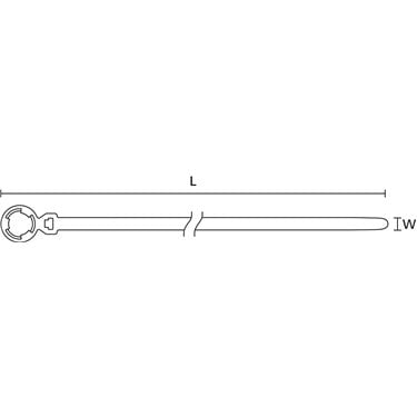 157-00040 HellermannTyton - T50SOSSBD-M10-PA66HSUV-BK